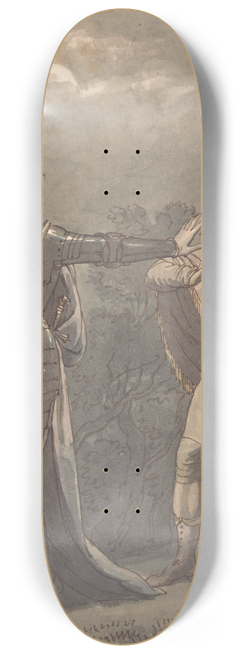 William Marshall Craig - Hamlet and the Ghost 8.25 inch art skate deck