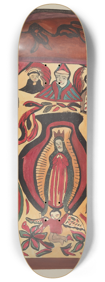 American 20th Century - Plate 32  Our Lady of Guadalupe  From Portfolio Spanish Colonial Designs of New Mexico 8.25 inch art skate deck