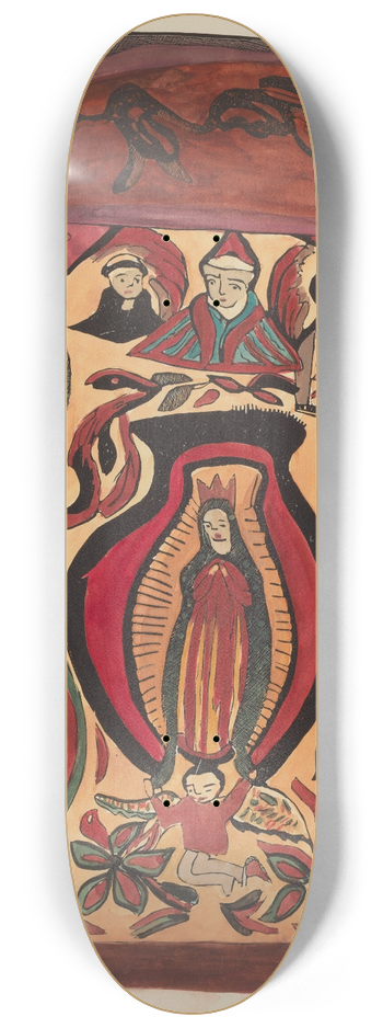 American 20th Century - Plate 32  Our Lady of Guadalupe  From Portfolio Spanish Colonial Designs of New Mexico 8.25 inch art skate deck