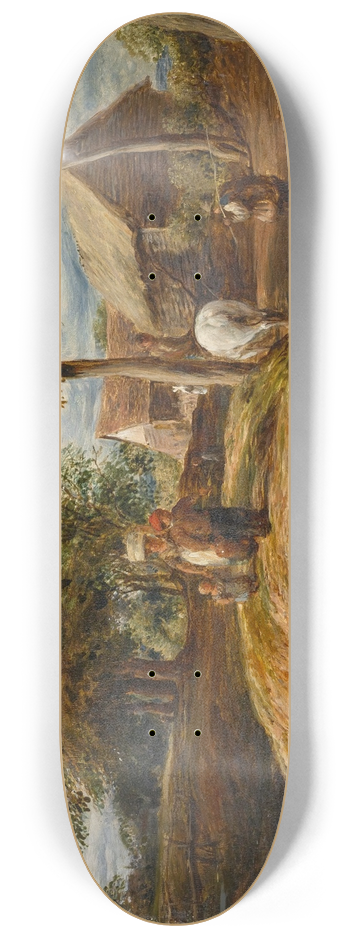 John Linnell - A View Near Hampstead 8.25 inch art skate deck