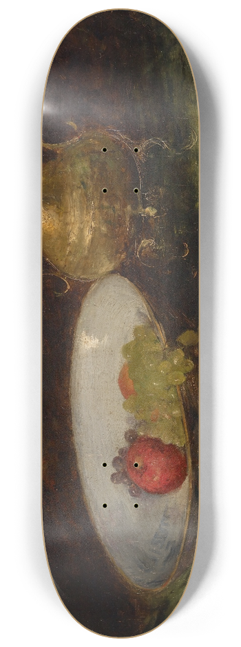 William Merritt Chase - Still Life (Fruit and Copper Pot) 8.25 inch art skate deck