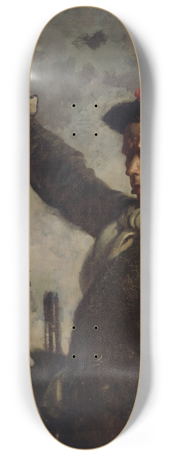 William Orpen - The Dead Ptarmigan (a Self-Portrait) 8.25 inch art skate deck