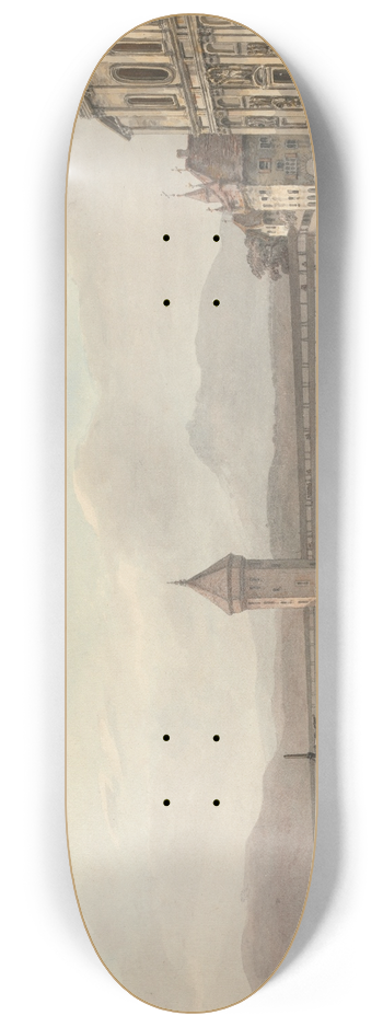 William Pars - A View at Lucerne 8.25 inch art skate deck