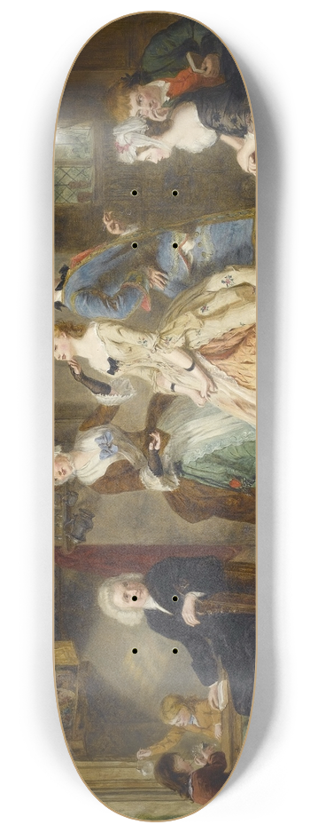 William Powell Frith - Measuring Heights 8.25 inch art skate deck