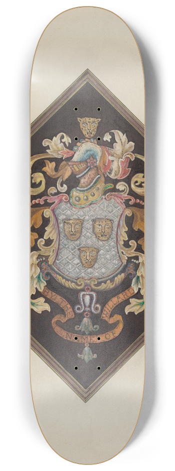 William Roberts - Coat of Arms 8.25 inch art skate deck