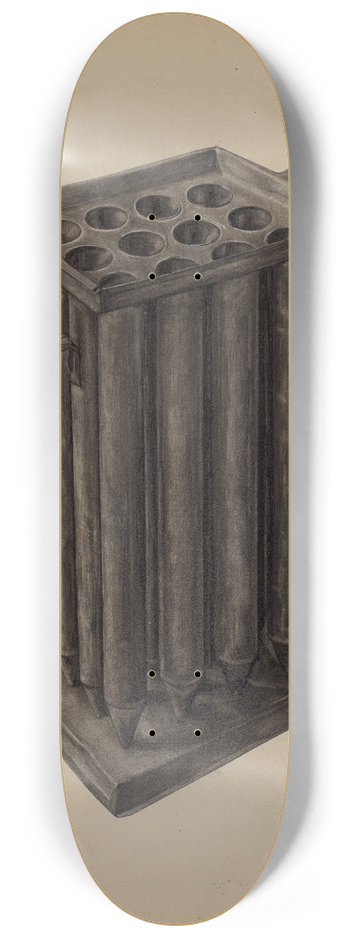 William Schmidt - Candle Mold 8.25 inch art skate deck