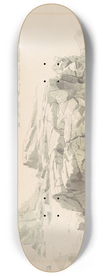 William Stanley Haseltine - Shag Rocks, Nahant, Massachusetts 8.25 inch art skate deck