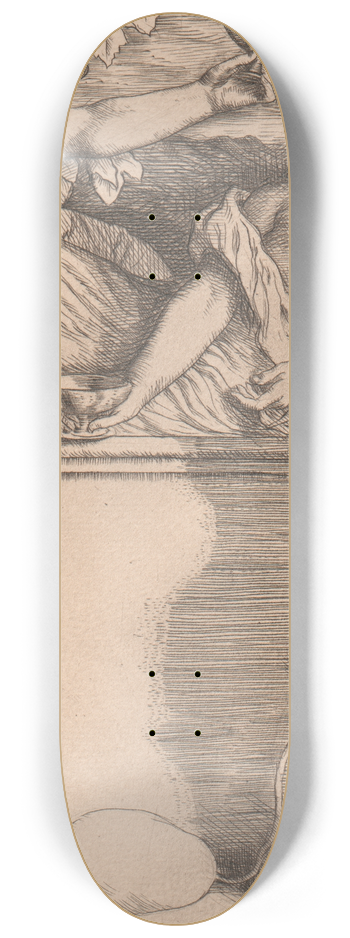William Strang - The Feast of Bacchus 8.25 inch art skate deck