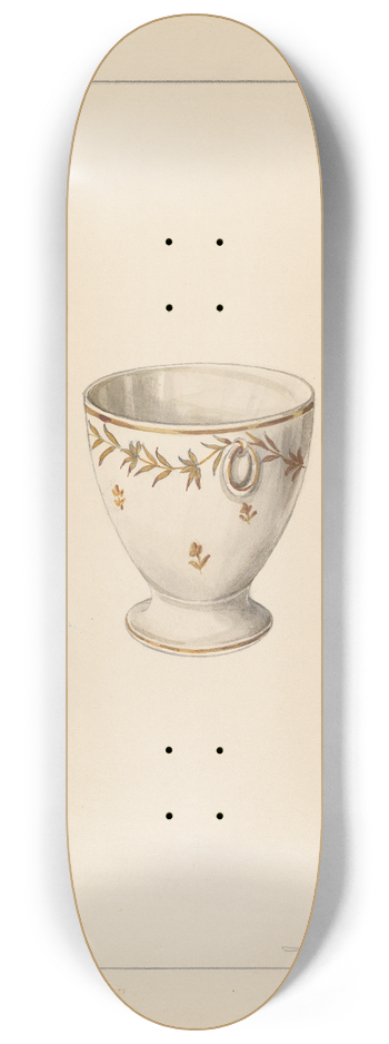 William Vergani - Egg Cup 8.25 inch art skate deck