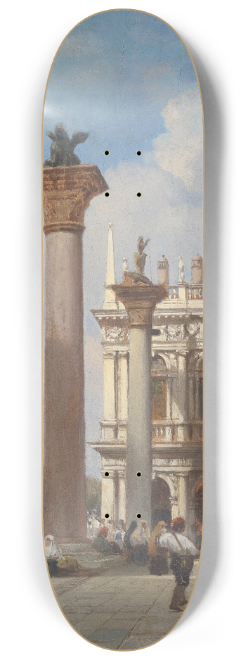 William Wyld - Venezia Piazza San Marco 8.25 inch art skate deck
