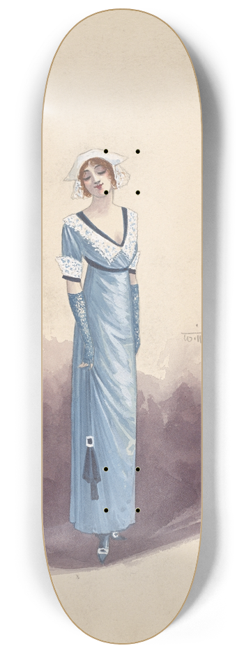 Will R. Barnes - 33-Miss Augarde-Act I 8.25 inch art skate deck