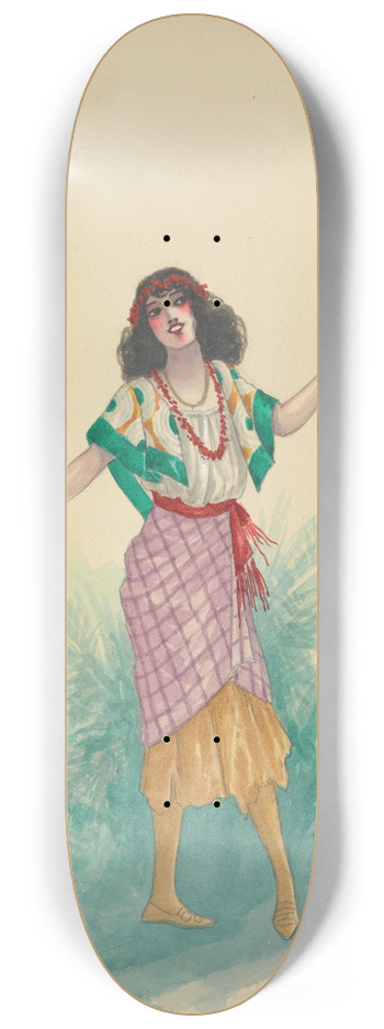 Will R. Barnes - Act I-8 Moro Girls 8.25 inch art skate deck
