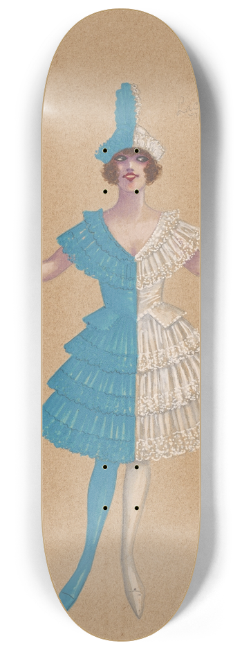Will R. Barnes - Blue Girls 8.25 inch art skate deck
