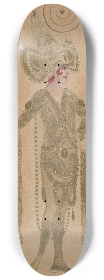 Will R. Barnes - C-Golden Man 8.25 inch art skate deck