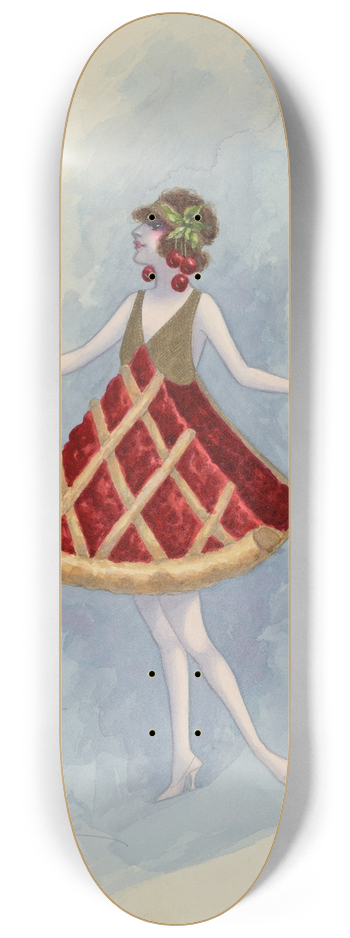 Will R. Barnes - Cherry Pie 8.25 inch art skate deck