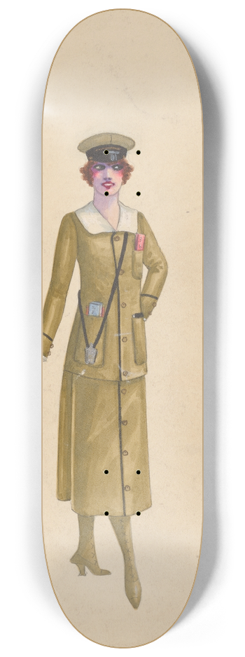 Will R. Barnes - Conductorette, 4 8.25 inch art skate deck