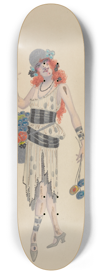 Will R. Barnes - Flower Girls 8.25 inch art skate deck