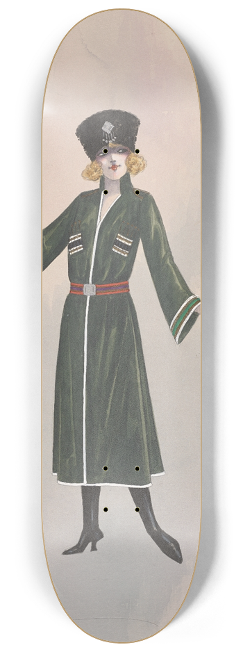 Will R. Barnes - Green Cossacks 8.25 inch art skate deck