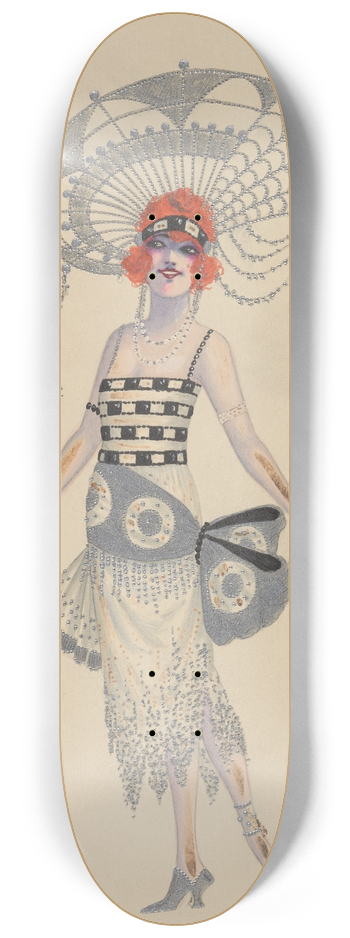 Will R. Barnes - Lady-in-Waiting 8.25 inch art skate deck