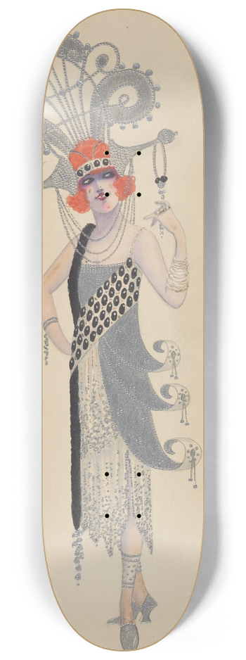 Will R. Barnes - Lady-in-Waiting 8.25 inch art skate deck