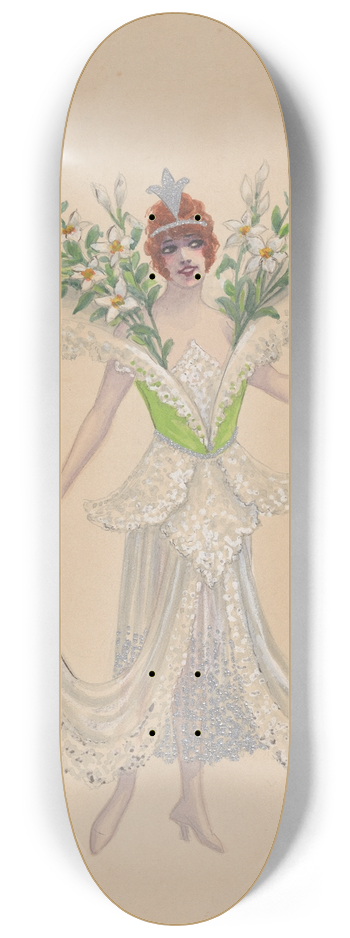 Will R. Barnes - Lily girls, 196 8.25 inch art skate deck