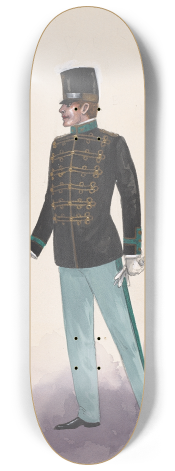 Will R. Barnes - Officer costume 8.25 inch art skate deck