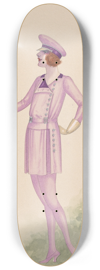Will R. Barnes - The Chauffeurs, 15 8.25 inch art skate deck
