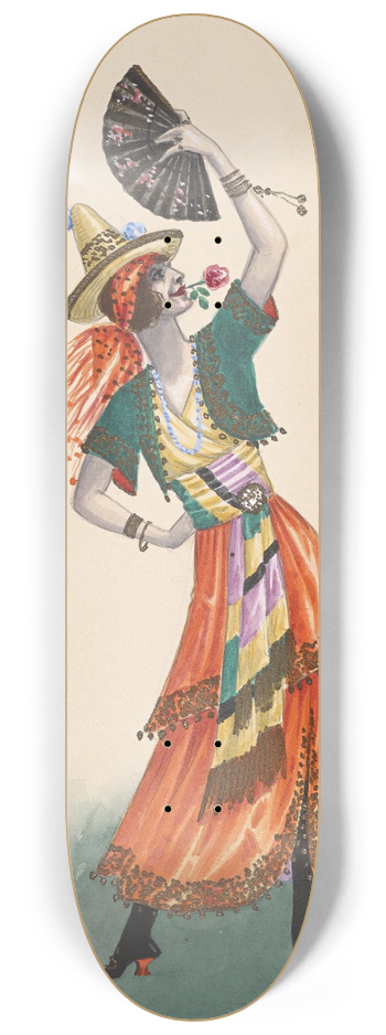 Will R. Barnes - Tillie-Argentine; Act II 8.25 inch art skate deck