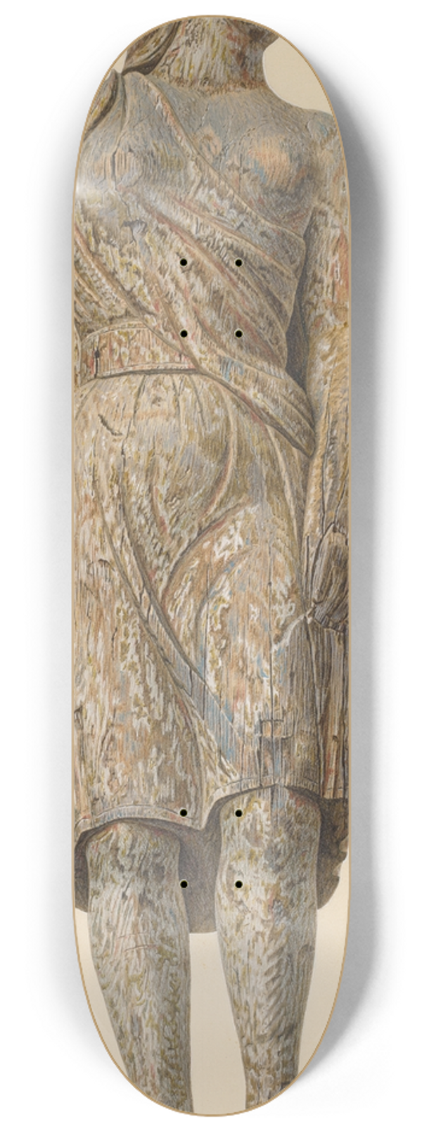 John Matulis - Circus Wagon Figure  Dancing Girl 8.25 inch art skate deck