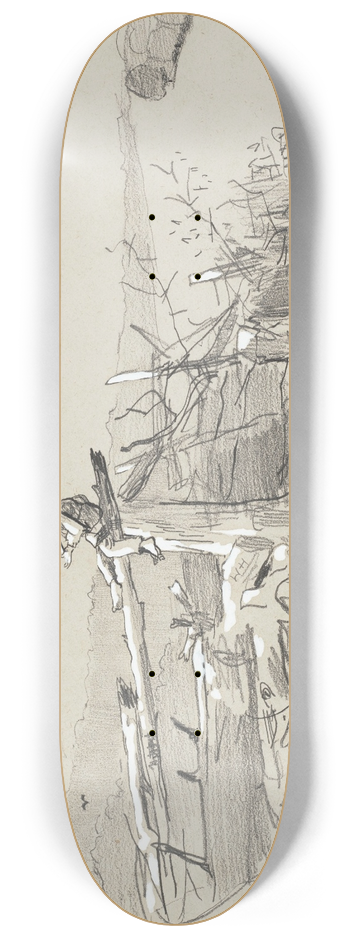 Winslow Homer - Boy with a Stick 8.25 inch art skate deck