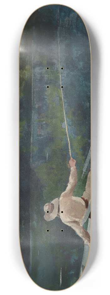 Winslow Homer - Casting, Number Two 8.25 inch art skate deck
