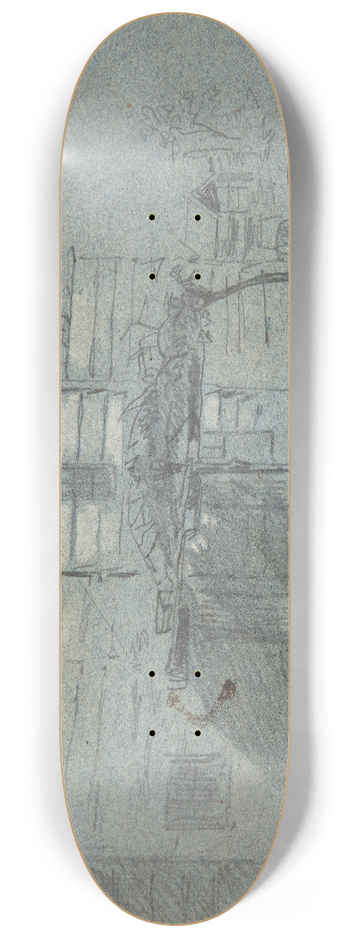 Winslow Homer - Clapboard Shack 8.25 inch art skate deck