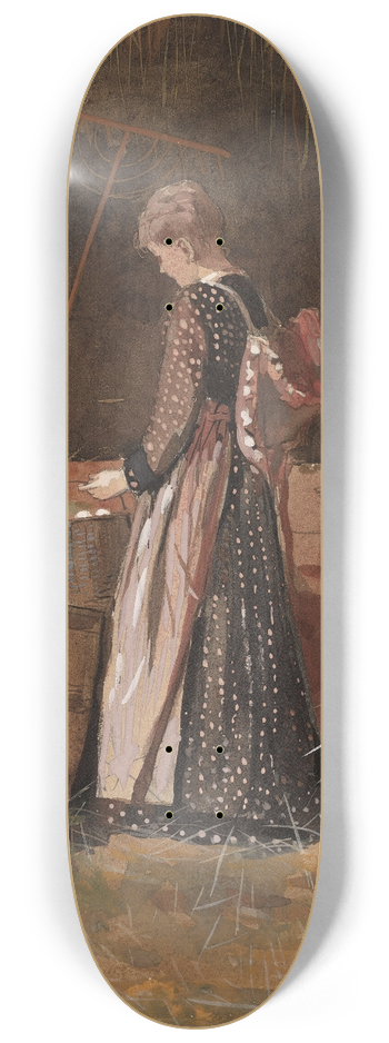 Winslow Homer - Fresh Eggs 8.25 inch art skate deck