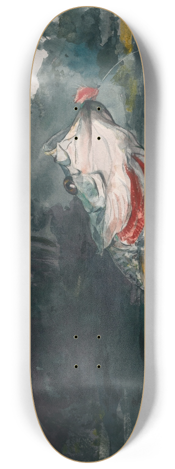 Winslow Homer - Life-Size Black Bass 8.25 inch art skate deck