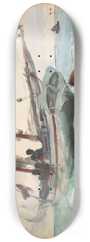 Winslow Homer - Schooner  Nassau 8.25 inch art skate deck
