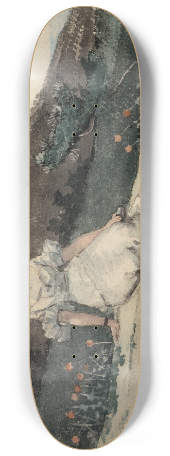 Winslow Homer - The garden wall 8.25 inch art skate deck