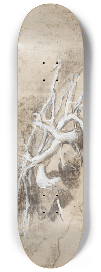 Winslow Homer - Tree Roots on a Hillside, Prouts Neck 8.25 inch art skate deck