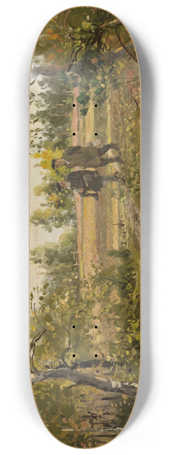 Wodzimierz J. Makowski - In a birch forest 8.25 inch art skate deck