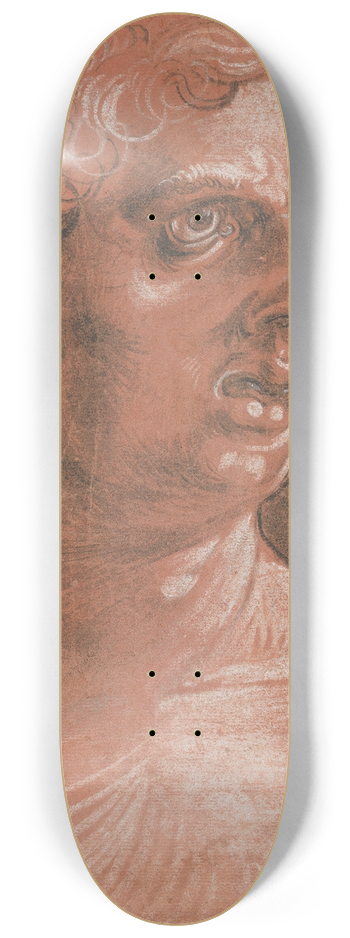 Wolfgang Huber - Bust of a Man 8.25 inch art skate deck