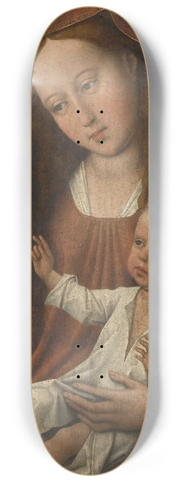 Workshop of Rogier van der Weyden - The Virgin with the Carnation 8.25 inch art skate deck