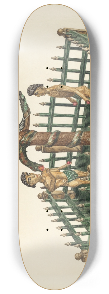 Yolande Delasser - Adam and Eve 8.25 inch art skate deck