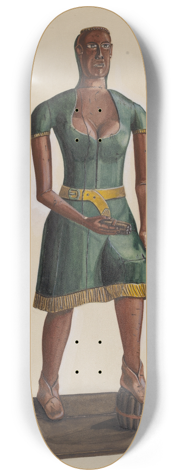 Yolande Delasser - Cigar Store Indian 8.25 inch art skate deck