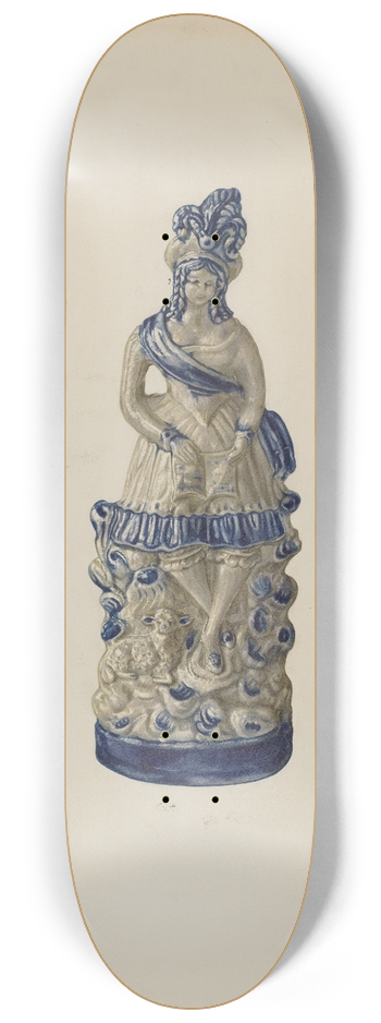 Yolande Delasser - Statuette 8.25 inch art skate deck
