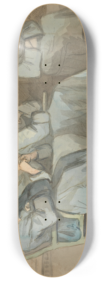 John Nixon - Martha Gunn, Bather at Brighton 8.25 inch art skate deck