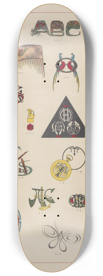 Zuan Kenkykai - ABC zuan Pl.29 8.25 inch art skate deck