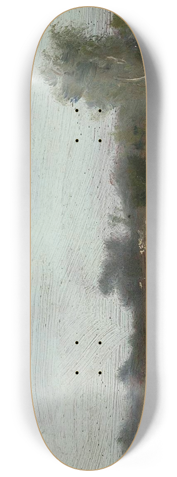 Zygmunt Sidorowicz - River landscape 8.25 inch art skate deck