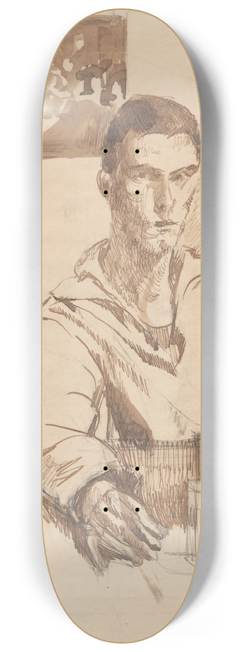 Zygmunt Waliszewski - Self-portrait 8.25 inch art skate deck