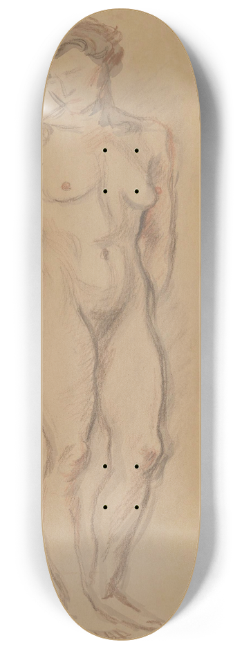 Zygmunt Waliszewski - Standing nude 8.25 inch art skate deck