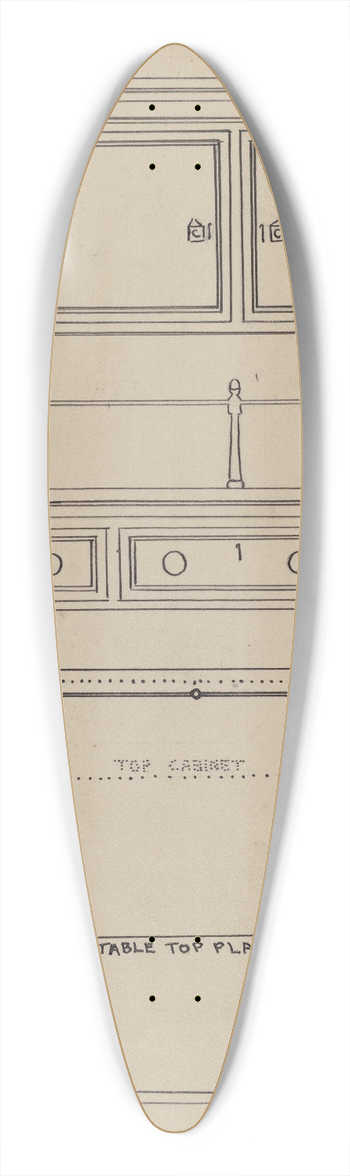 Frank Wenger - Desk 39.3 inch art pintail longboard deck