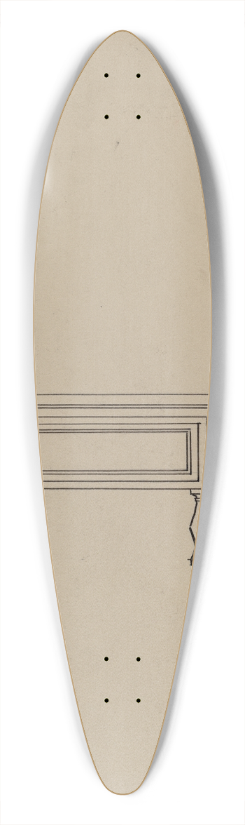 Frank Wenger - Desk 39.3 inch art pintail longboard deck